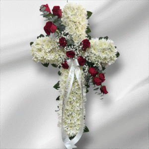 Sacred Love™ Standing Cross Red & White